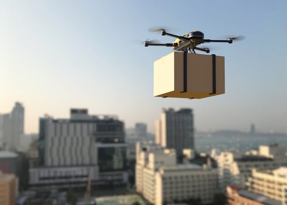 last-mile delivery supply chain innovations in air freight with drones